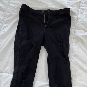 Hollister Black Ripped Skinny Jeans